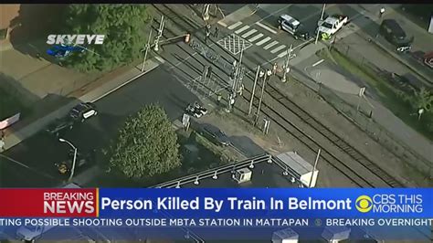 Person struck and killed by train in Belmont